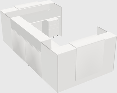 Reception desk u-shape