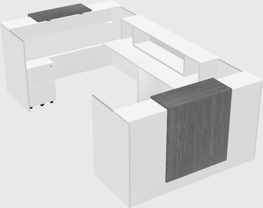 Reception desk u-shape