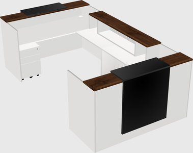 Reception desk u-shape