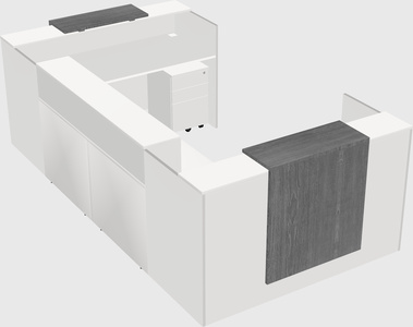 Reception desk u-shape