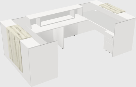 Reception desk u-shape