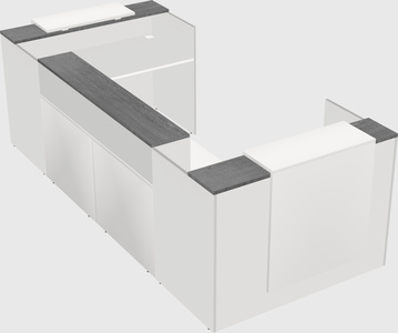 Reception desk u-shape
