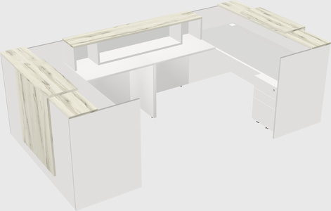 Reception desk u-shape