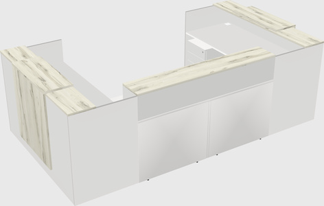 Reception desk u-shape