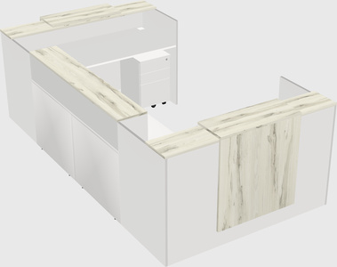 Reception desk u-shape