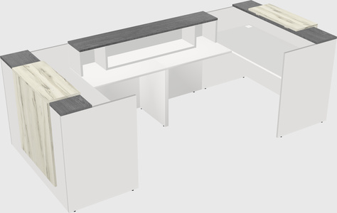 Reception desk u-shape