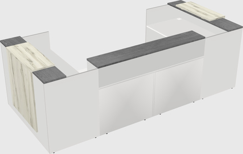 Reception desk u-shape