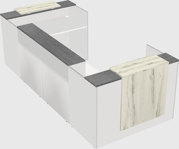 Reception desk u-shape
