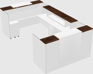 Reception desk u-shape