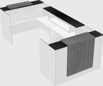 Reception desk u-shape