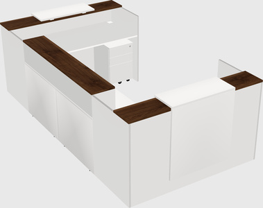 Reception desk u-shape