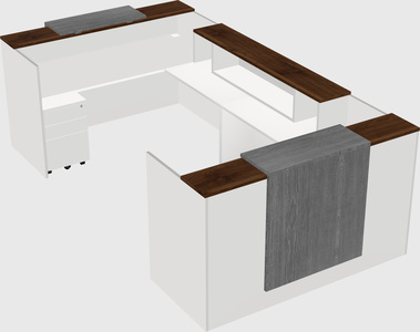 Reception desk u-shape