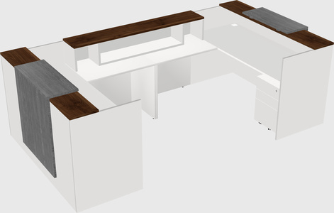 Reception desk u-shape