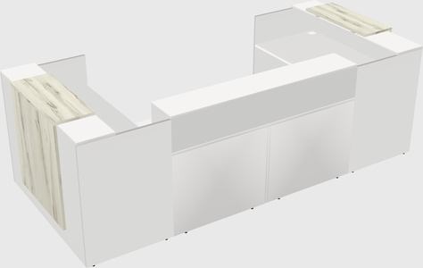 Reception desk u-shape