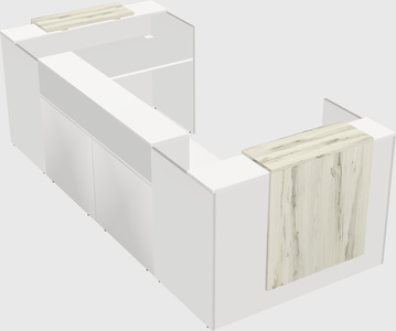 Reception desk u-shape