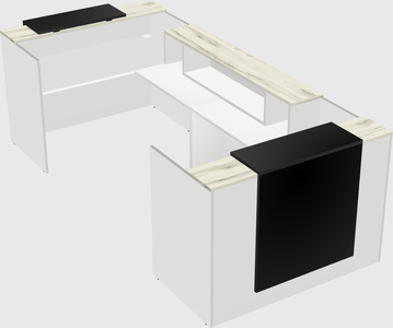 Reception desk u-shape
