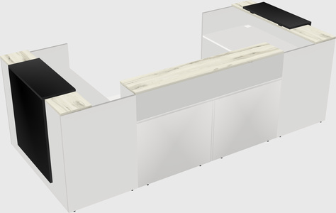 Reception desk u-shape