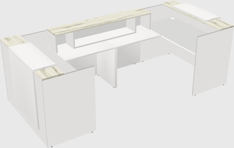 Reception desk u-shape
