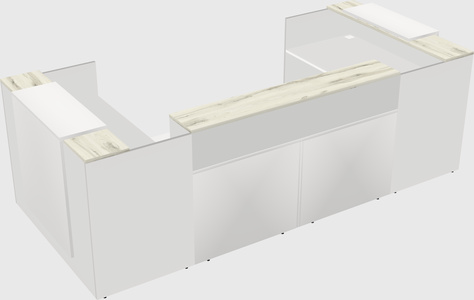 Reception desk u-shape