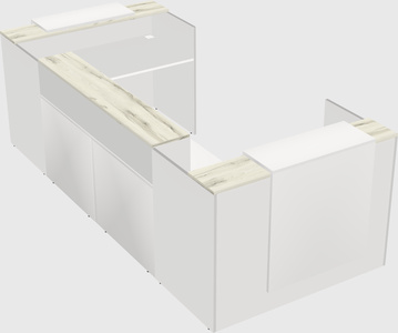 Reception desk u-shape