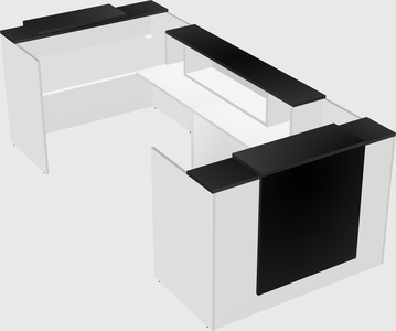 Reception desk u-shape