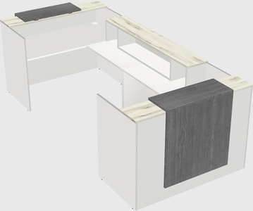 Reception desk u-shape