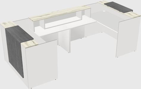 Reception desk u-shape