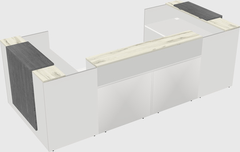 Reception desk u-shape