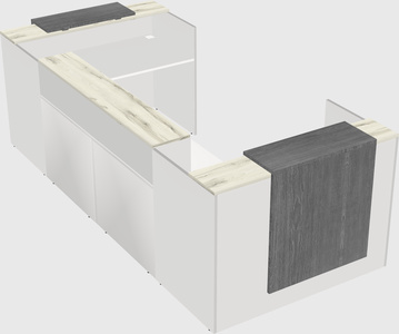 Reception desk u-shape