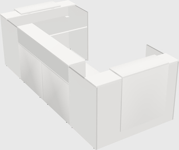 Reception desk u-shape