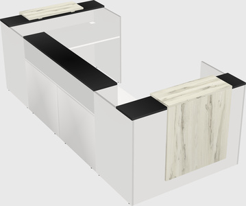 Reception desk u-shape