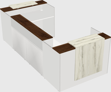 Reception desk u-shape