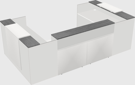 Reception desk u-shape
