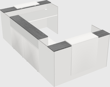 Reception desk u-shape