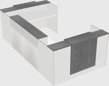 Reception desk u-shape