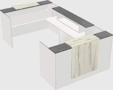 Reception desk u-shape