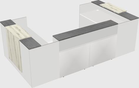 Reception desk u-shape
