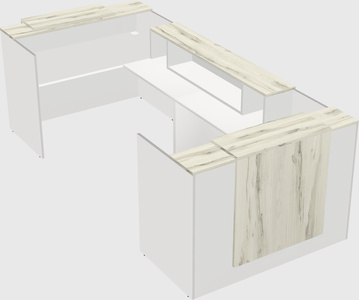 Reception desk u-shape