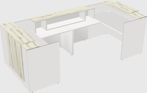 Reception desk u-shape