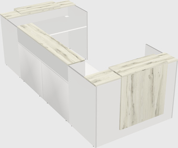 Reception desk u-shape
