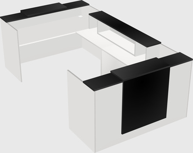 Reception desk u-shape