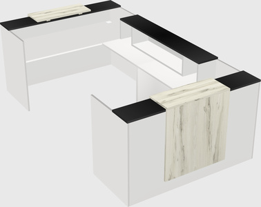 Reception desk u-shape