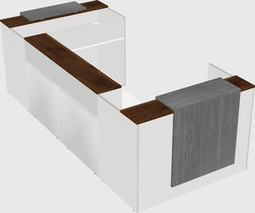 Reception desk u-shape