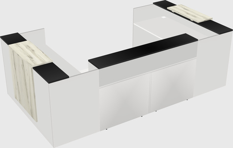 Reception desk u-shape