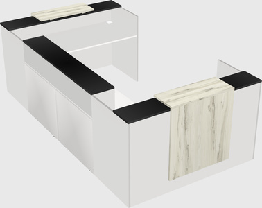 Reception desk u-shape