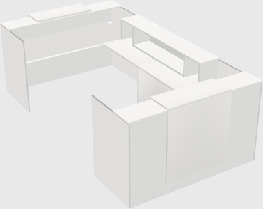 Reception desk u-shape