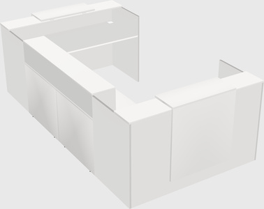 Reception desk u-shape