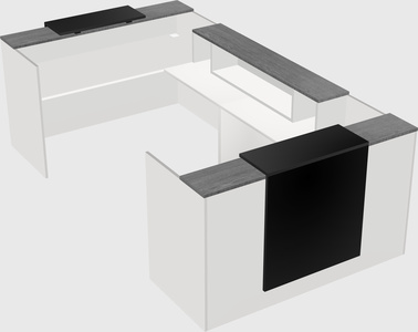 Reception desk u-shape