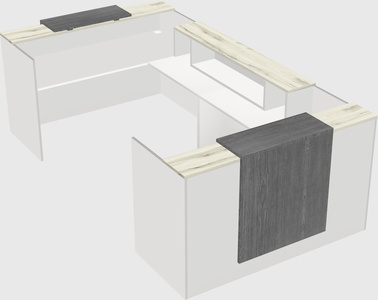 Reception desk u-shape