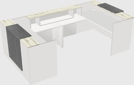 Reception desk u-shape